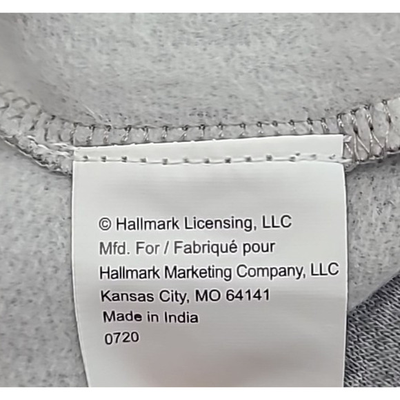 Hallmark Channel #1 Fan Christmas Hoodie Hooded Sweatshirt Womens Large Gray New - Picture 7 of 8